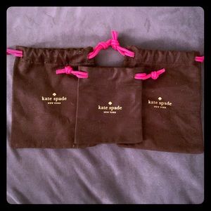 Set of 3 Kate Spade Dust/Jewelry Bags